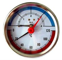 Thermomanometer 4bar axial