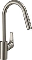 Focus M41 Single lever kitchen mixer 240, pull-out spray, 2jet