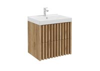 Washbasin cabinet Tripoli with washbasin 60 oak