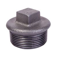 PLUG 1/2'  CAST IRON BLACK