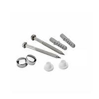 WC mounting set 6x80, chromed cap