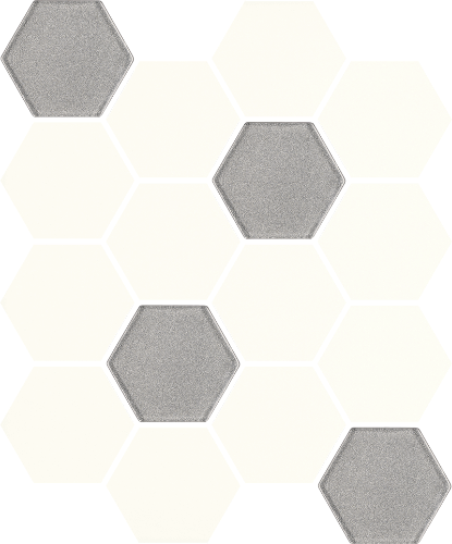 Attēls Mozaika Hexagon Bianco Mix 22*25.5 #S