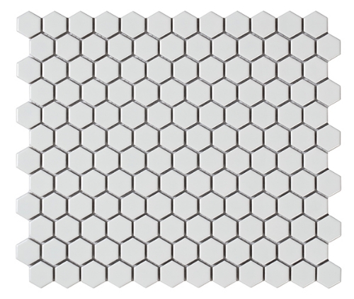 Attēls Mozaika Hexagon White Matt 25,8*29,8 #S