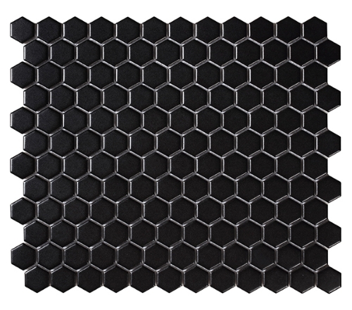 Attēls Mozaika Hexagon Black Matt 25,8*29,8 #S