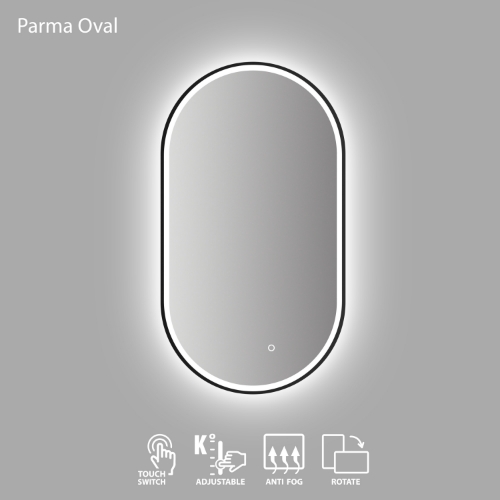 Attēls Spogulis LED Parma Oval 50X90