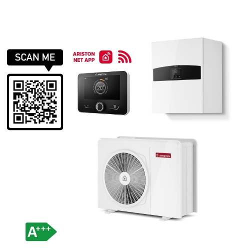 Attēls Siltumsūknis Ariston NIMBUS PLUS 120 S-T EXT R32, Gaiss-ūdens ar Wi-Fi, 13.87 kW, 3F-400V