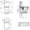 Attēls WC pods I.LIFE S Ideal Standard, ūdens padeve no apakšas, universāls izvāds, 4.5/3l