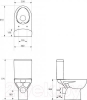 Attēls Pods  CERSANIT PARVA 18 011 CLEAN ON 3/5l ar duroplast SC EO vāku