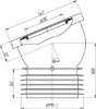 Attēls WC caurule - 110 mm, cietā, īsā 45 gr.