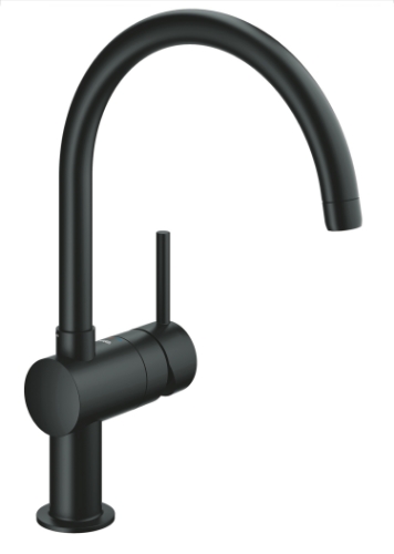 Attēls Virtuves maisitājs MINTA, GROHE Long-Life Shine finish, melns