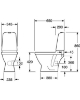 Attēls Pods Nautic 1510, hor. izv., Hygienic Flush, 2/4l l, ar SC/QR vāku, C+, balts