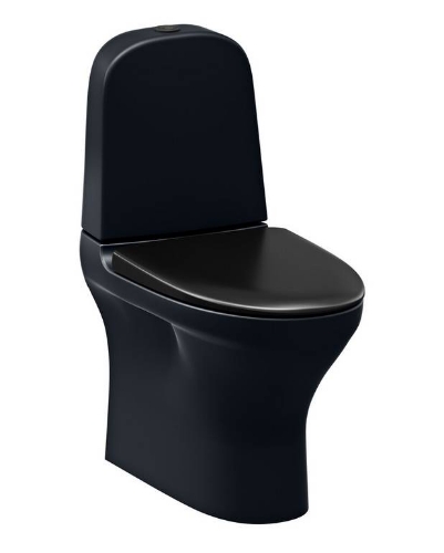 Attēls Pods Estetic 8300, univ. izv., Hygienic Flush, 2/4 l, ar SC/QR vāku, C+, melns