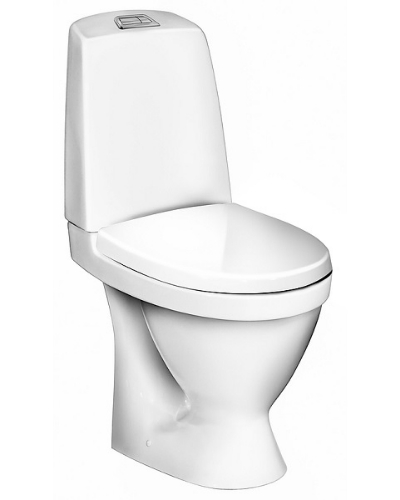 Attēls Pods Nautic 1510, 345x650 mm, hor. izv., Hygienic Flush,  2/4 l, ar SC/QR vāku, balts