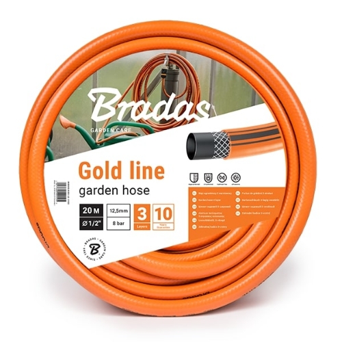 Attēls Dārza šļūtene GOLD LINE 1/2'-20m, oranža