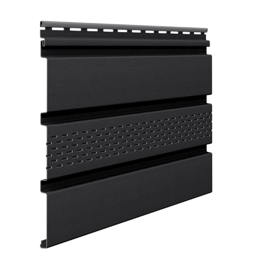 Attēls Apdares dēlis Soffit SV-07 ar vent. Grafīts