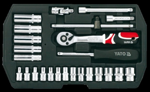 Attēls Uzmaucamo galviņu komplekts  1/4'' 25 gab.