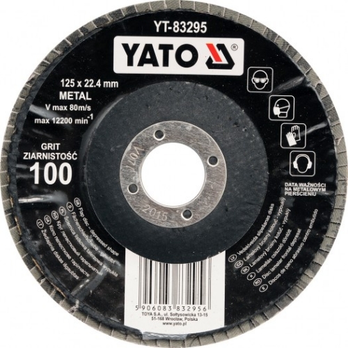 Attēls Vēdekļveida slīp. disks D125x22 mm, P36