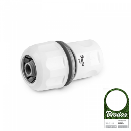 Attēls Konektors WHITE LINE 1/2", 5/8", 3/4" - ar STOP funkciju UNIVERSAL