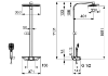 Attēls Lietus dušas termostatiskā sistēma Oras Esteta