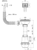 Attēls Virtuves izlietnes sifons 3 1/2' 40мм ar vertikālo pārplūdi