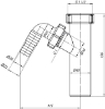 Attēls Veļas mašīnas pieslēguma pāreja 1'1/2x40