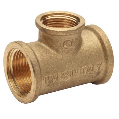 Picture of Tee brass 1"1/4F-1"F-1"1/4F